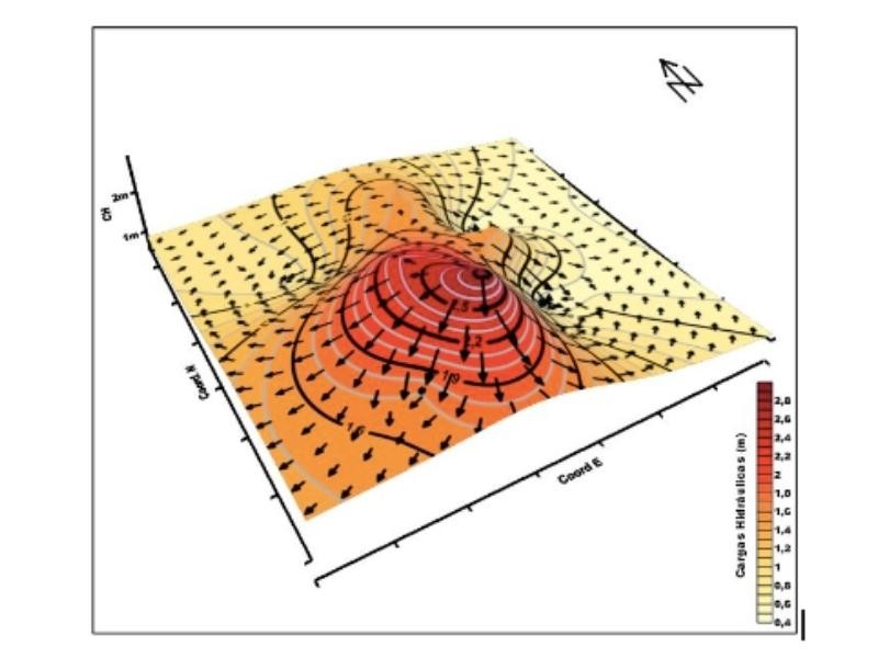 Estimativa espaço-temporal da superfície potenciométrica do